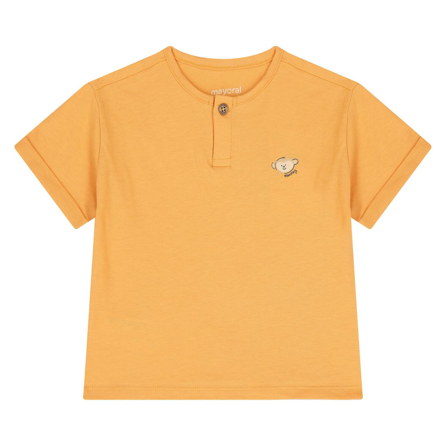 Younger Boys Orange & Beige Safari Dungaree Set, 1, hi-res