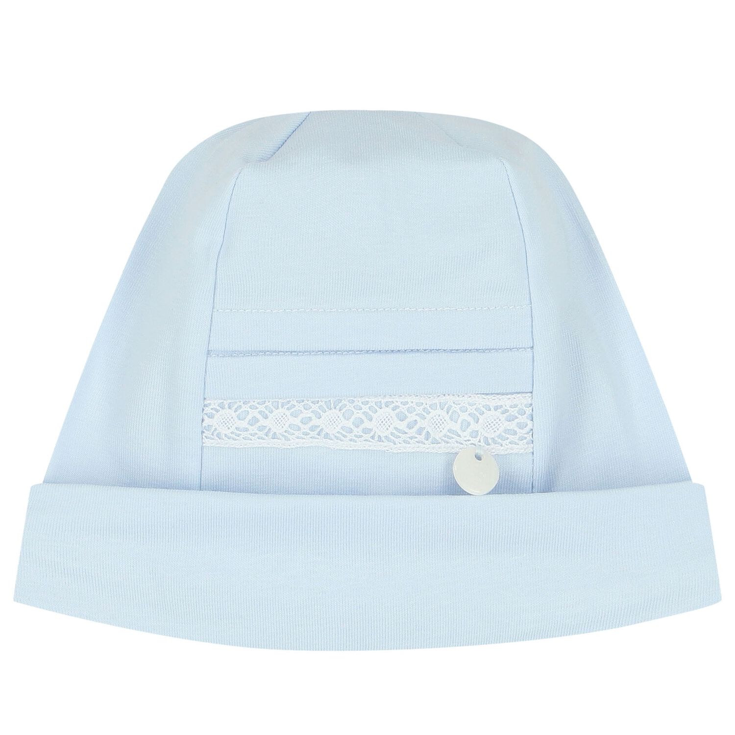 Baby Boys Blue Lace Hat, 1, hi-res image number null