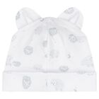 Grey & White Cotton Baby Sheep Hat, 1, hi-res