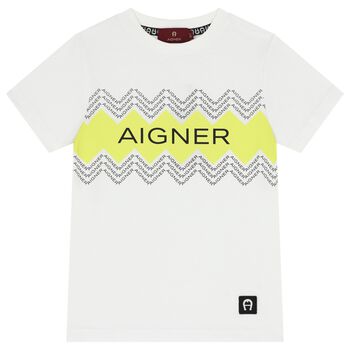 Boys White Logo T-Shirt