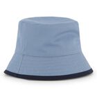 Baby Boys Blue & Navy Blue Logo Reversible Hat, 1, hi-res