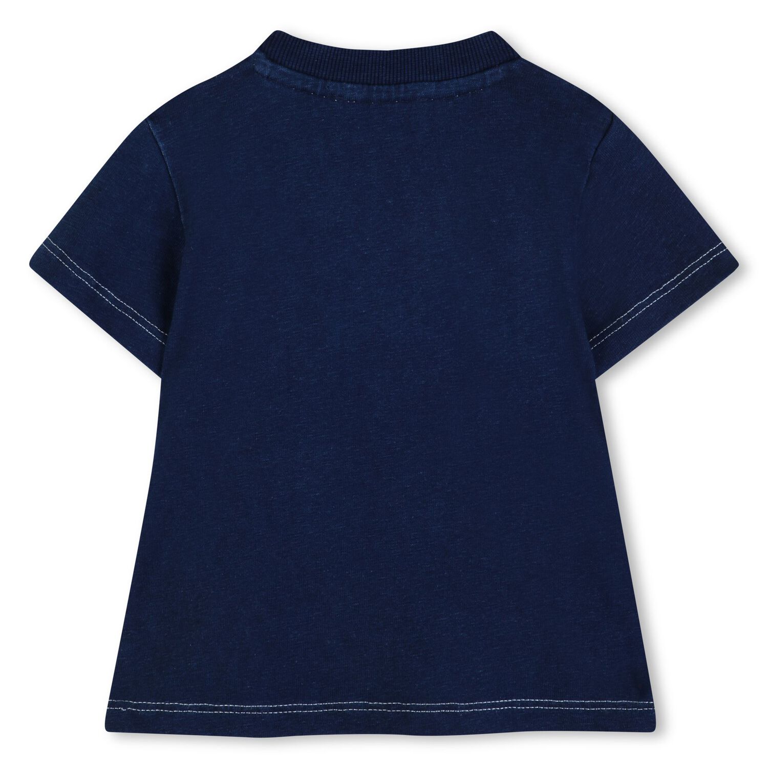 Younger Boys Navy Blue Logo T-Shirt, 1, hi-res