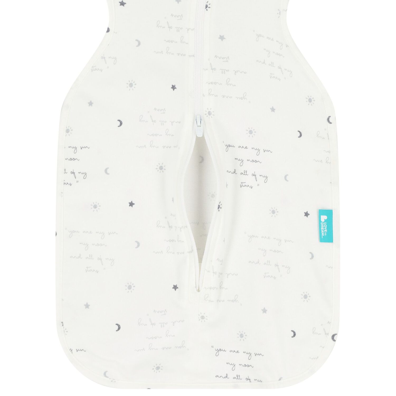 White & Grey Logo Baby Swaddle Up 0.2 TOG, 1, hi-res