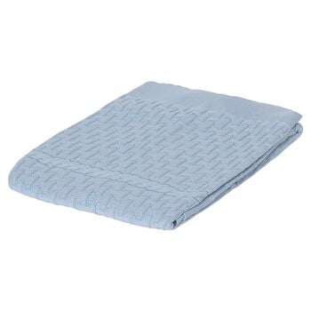 Baby Boys Blue Cable Knit Blanket