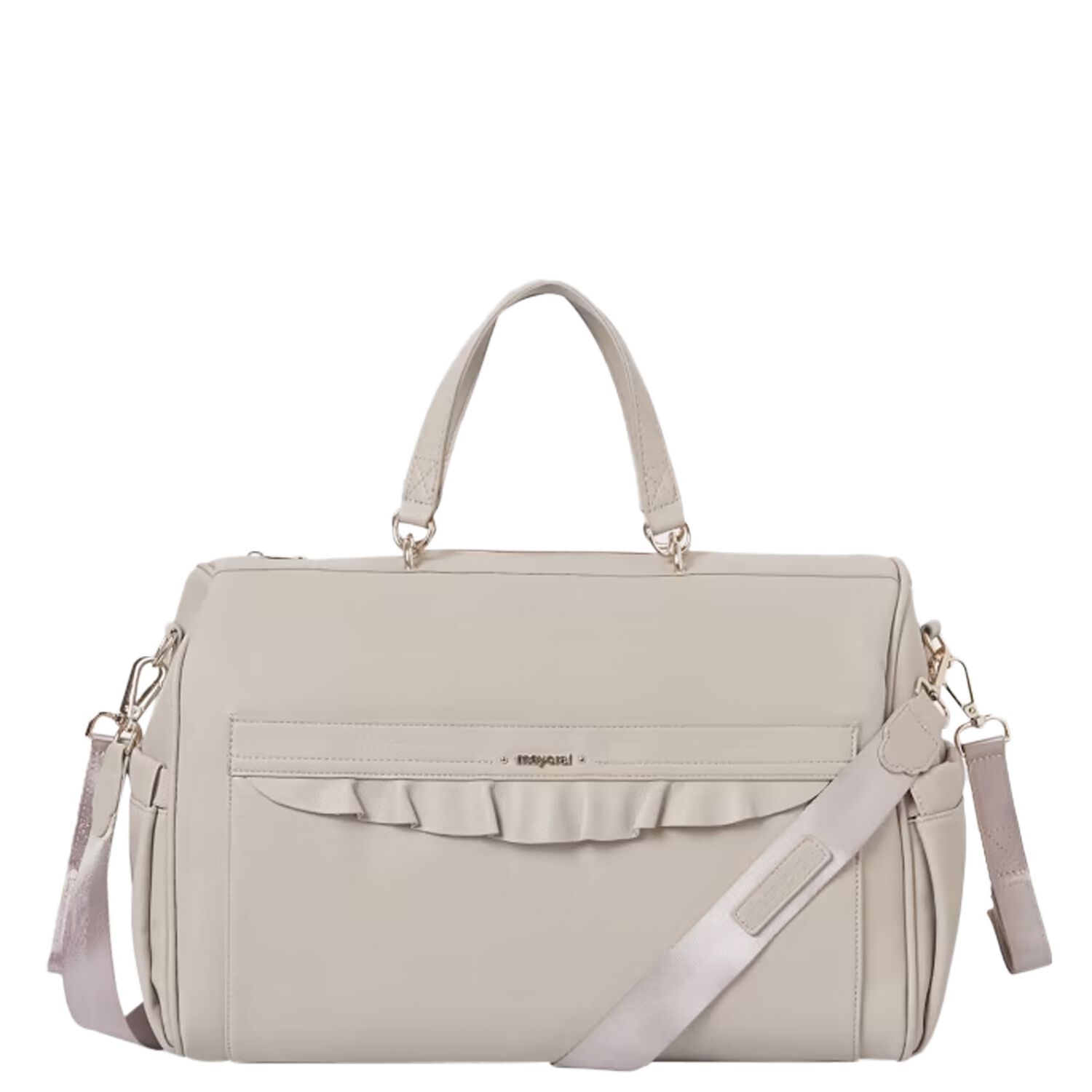 Beige Logo Baby Changing Bag, 2, hi-res image number null