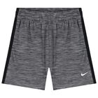 Boys Grey Logo Shorts, 1, hi-res