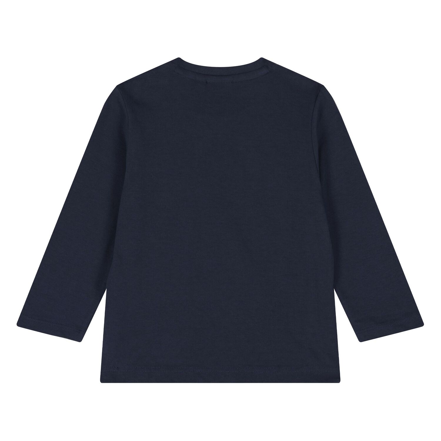 Younger Boys Navy Blue Long Sleeve Top, 2, hi-res