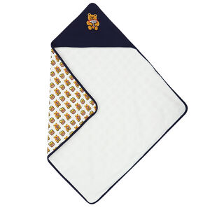 Baby Boys Navy Teddy Logo Hooded Towel