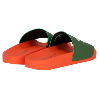 Boys Green & Orange Gecko Sliders