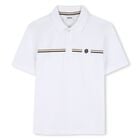 Boys White Logo Polo Shirt, 2, hi-res