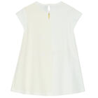 Girls White & Yellow Dress, 1, hi-res