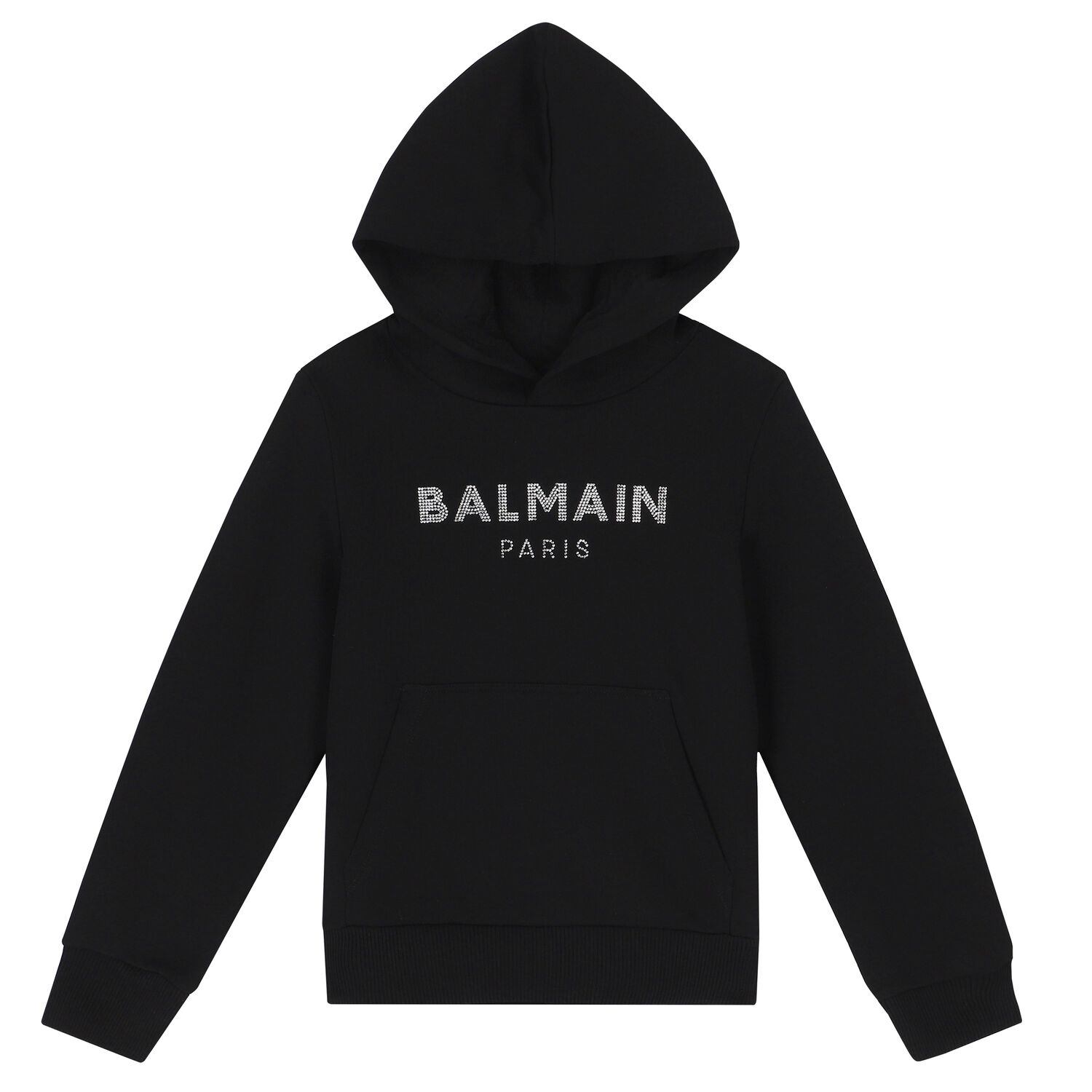 توب هودي بالشعار باللون الأسود للبنات, 1, hi-res image number null