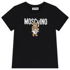 Black Teddy Bear Logo T-Shirt, 6, hi-res