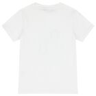 Boys White & Navy Blue Shorts Set, 1, hi-res