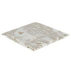 White & Gold Geo Map Baby Blanket, 1, hi-res