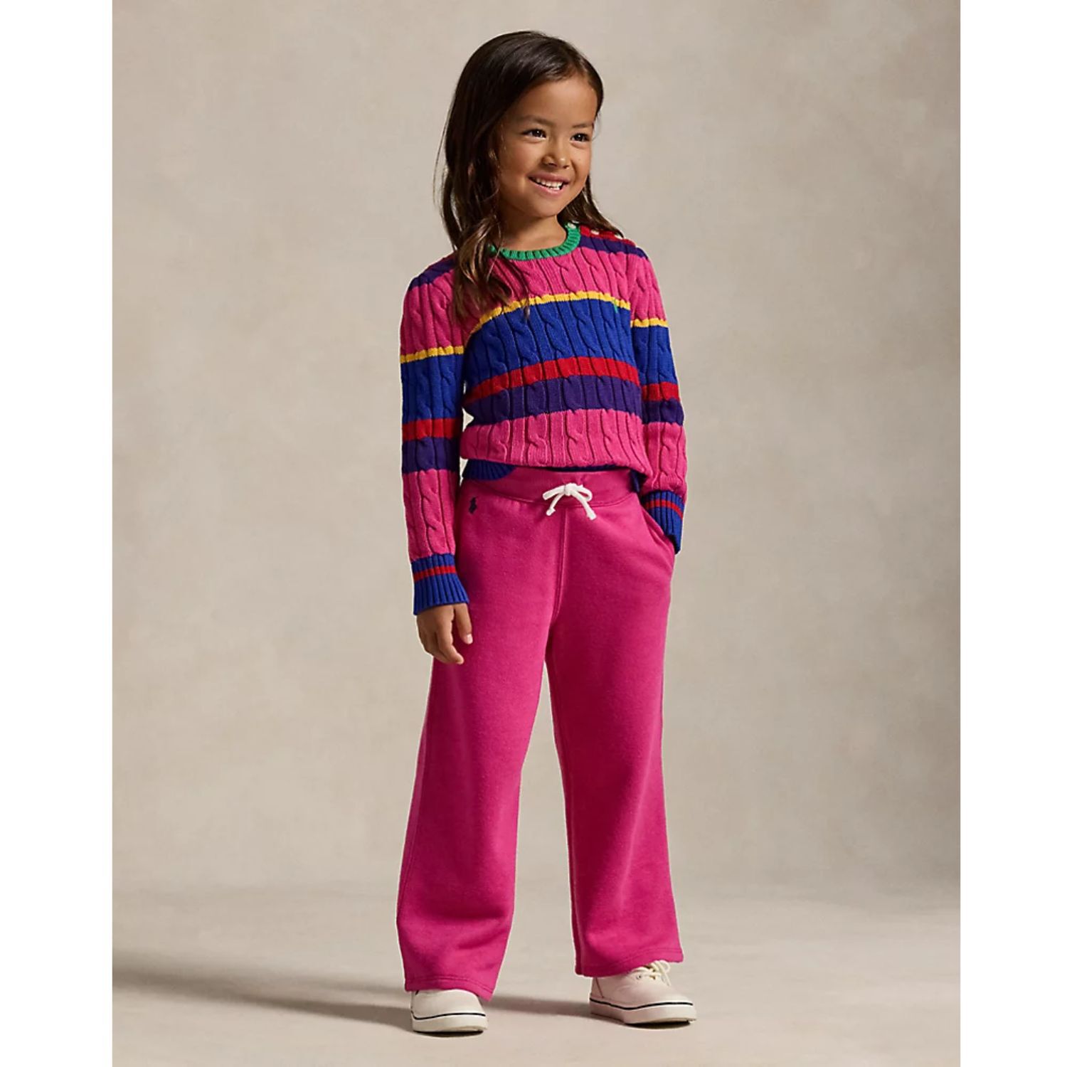 Girls Pink Logo Trousers, 1, hi-res image number null