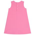 Girls Pink Heart Dress, 1, hi-res