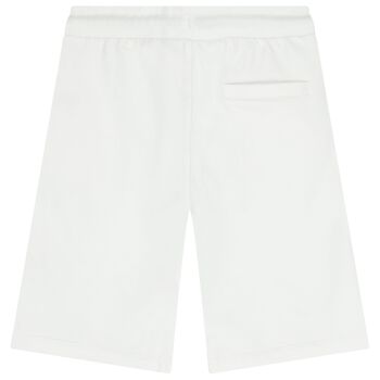 Boys Navy Blue Logo Shorts