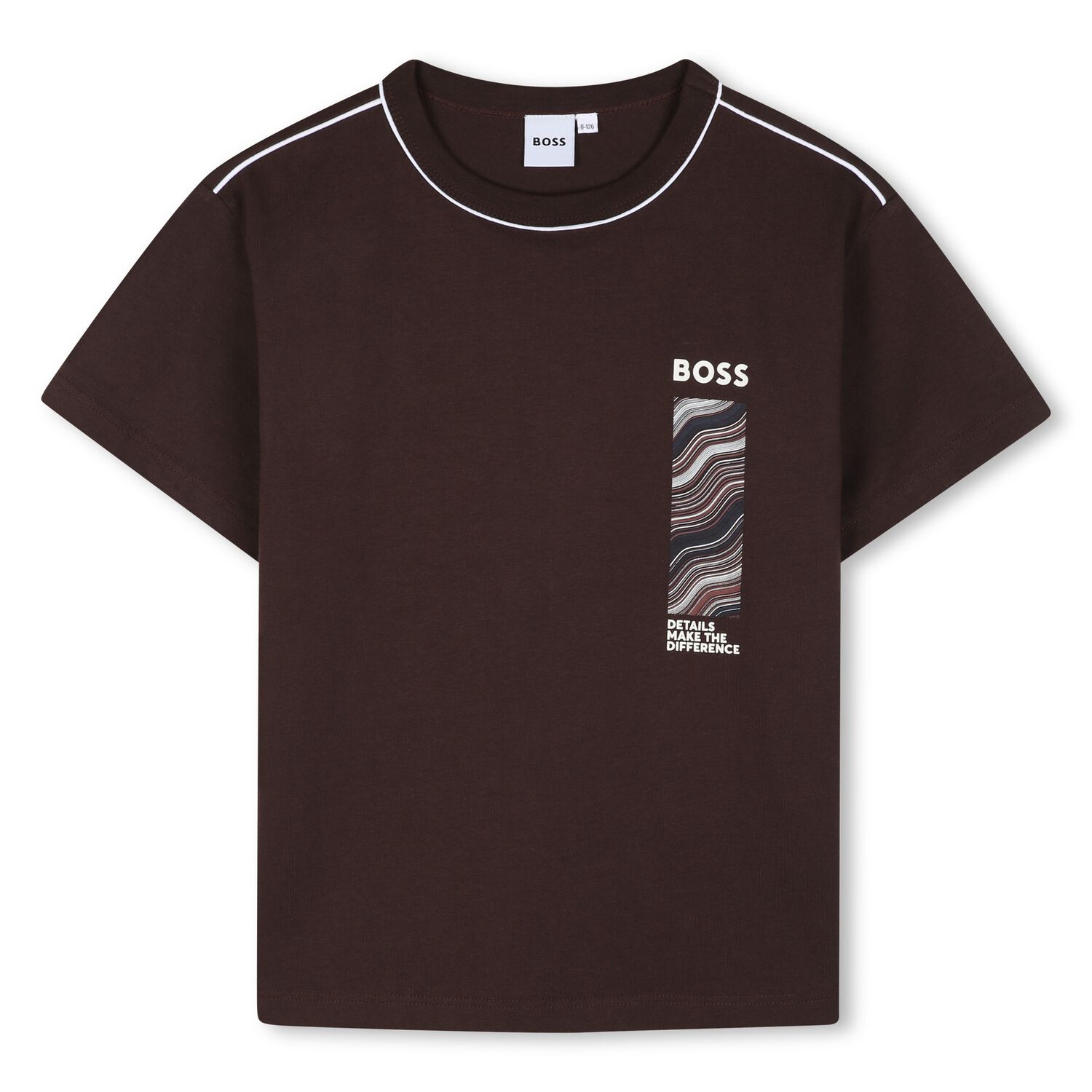 Boys Brown Logo T-Shirt, 1, hi-res