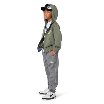 Boys Grey Reversible Joggers