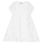 Girls White Logo 2-in-1 Dress, 1, hi-res