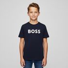 Boys Navy Blue Logo T-Shirt, 3, hi-res