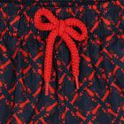 Boys Navy Blue & Red Logo Lobster Swim Shorts, 1, hi-res