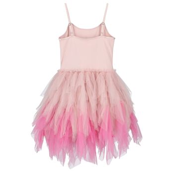 Girls Pink Tulle Castle Dress