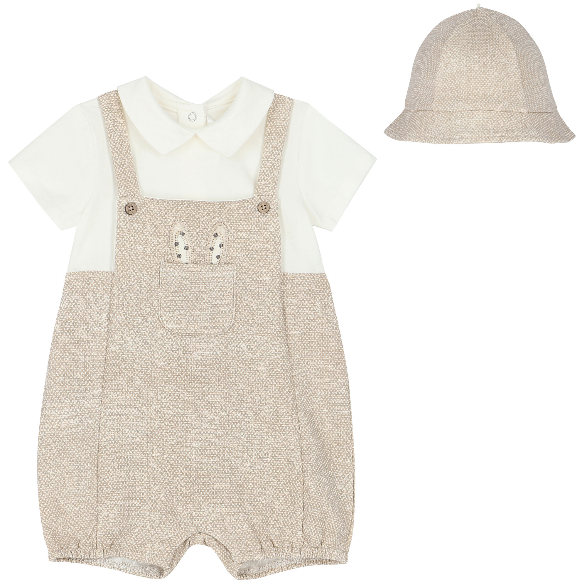 Baby boy beige romper shop
