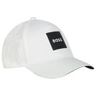 Boys White Logo Cap, 3, hi-res