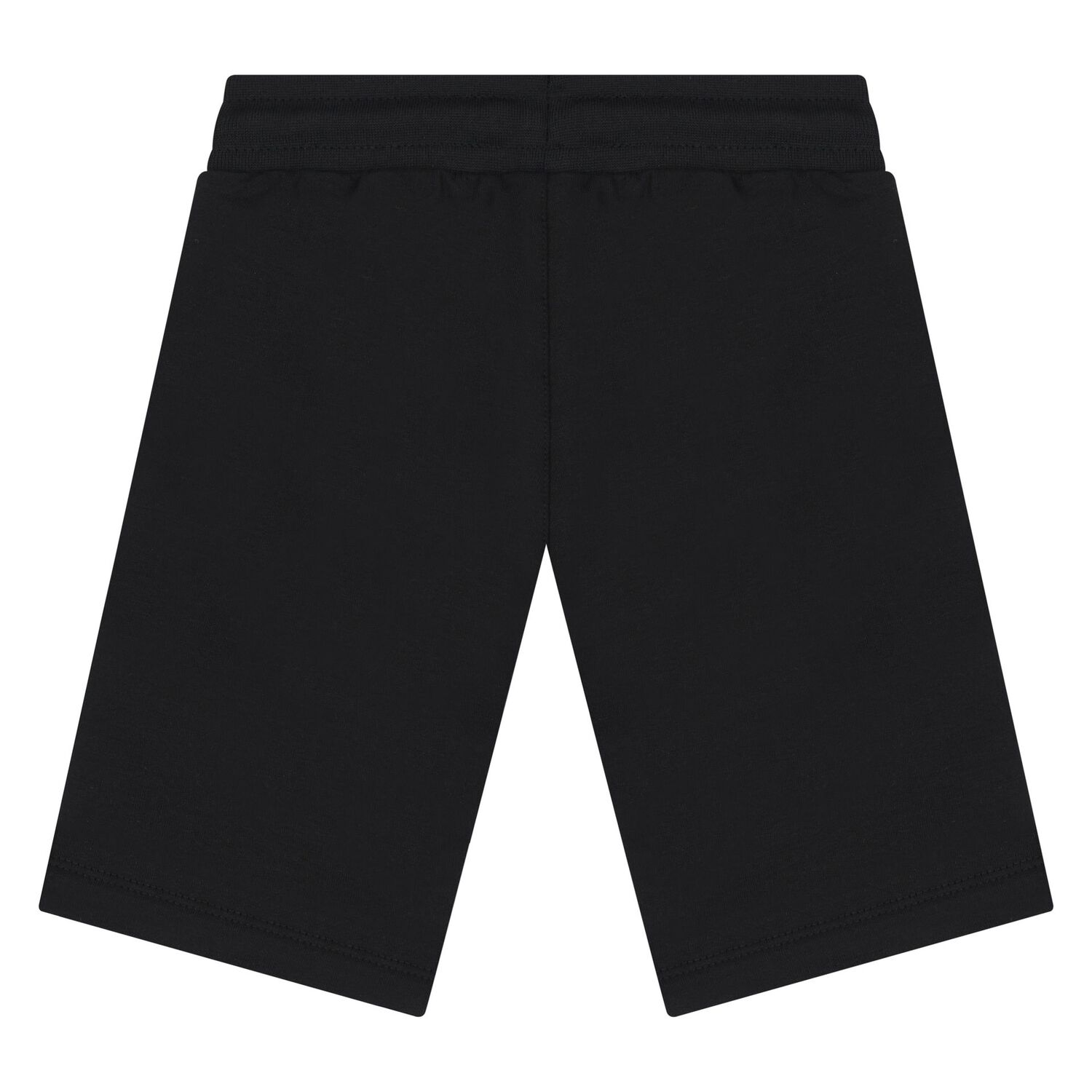 Younger Boys Black Logo Shorts, 1, hi-res