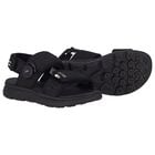 Boys Black Logo Sandals, 1, hi-res