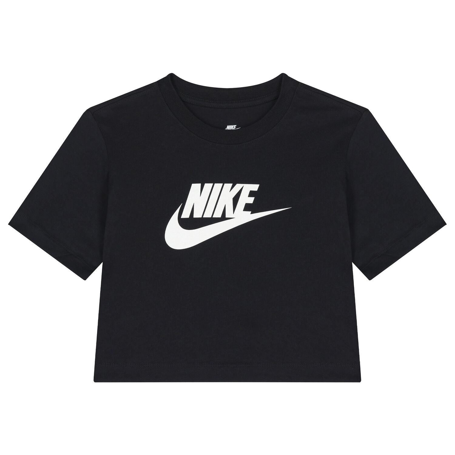 Girls Black & White Logo T-Shirt, 1, hi-res