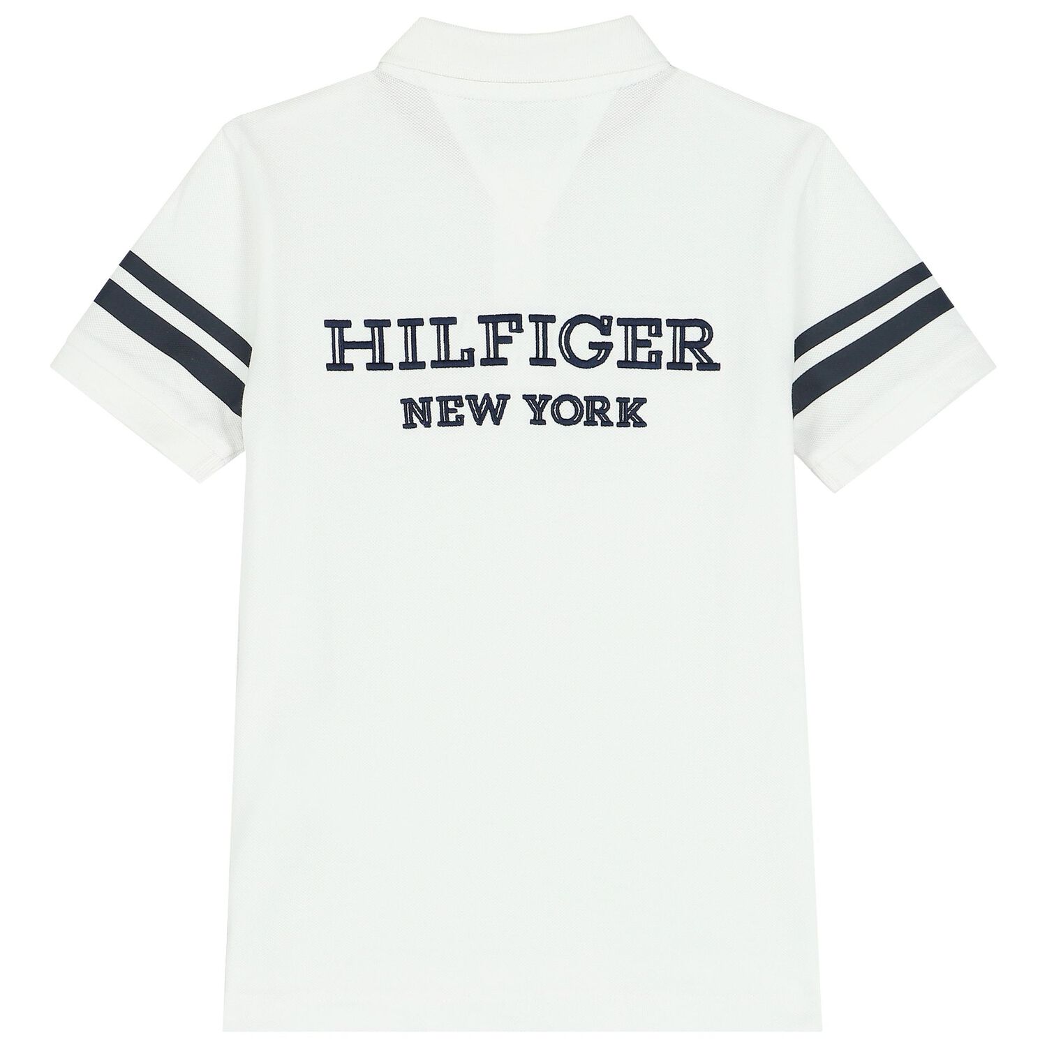 Boys White Logo Polo Shirt, 1, hi-res image number null