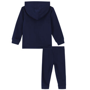 Younger Boys Navy & Green Logo Tracksuit