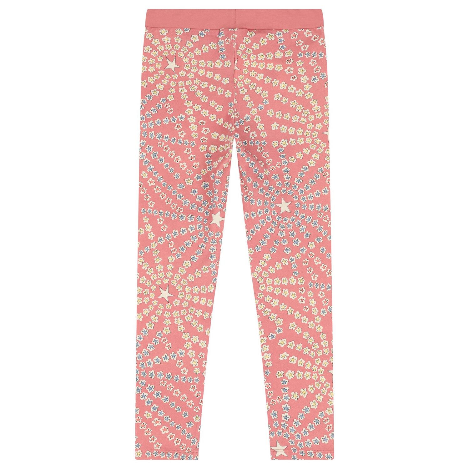 Girls Pink Star Leggings, 1, hi-res