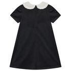 Girls Black & Ivory Floral Dress, 1, hi-res