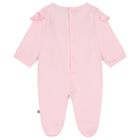 Baby Girls Pink & Gold Logo Babygrow Gift Set, 2, hi-res