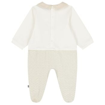 Ivory & Gold Logo Babygrow