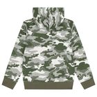 Boys Green Camouflage Tracksuit, 2, hi-res