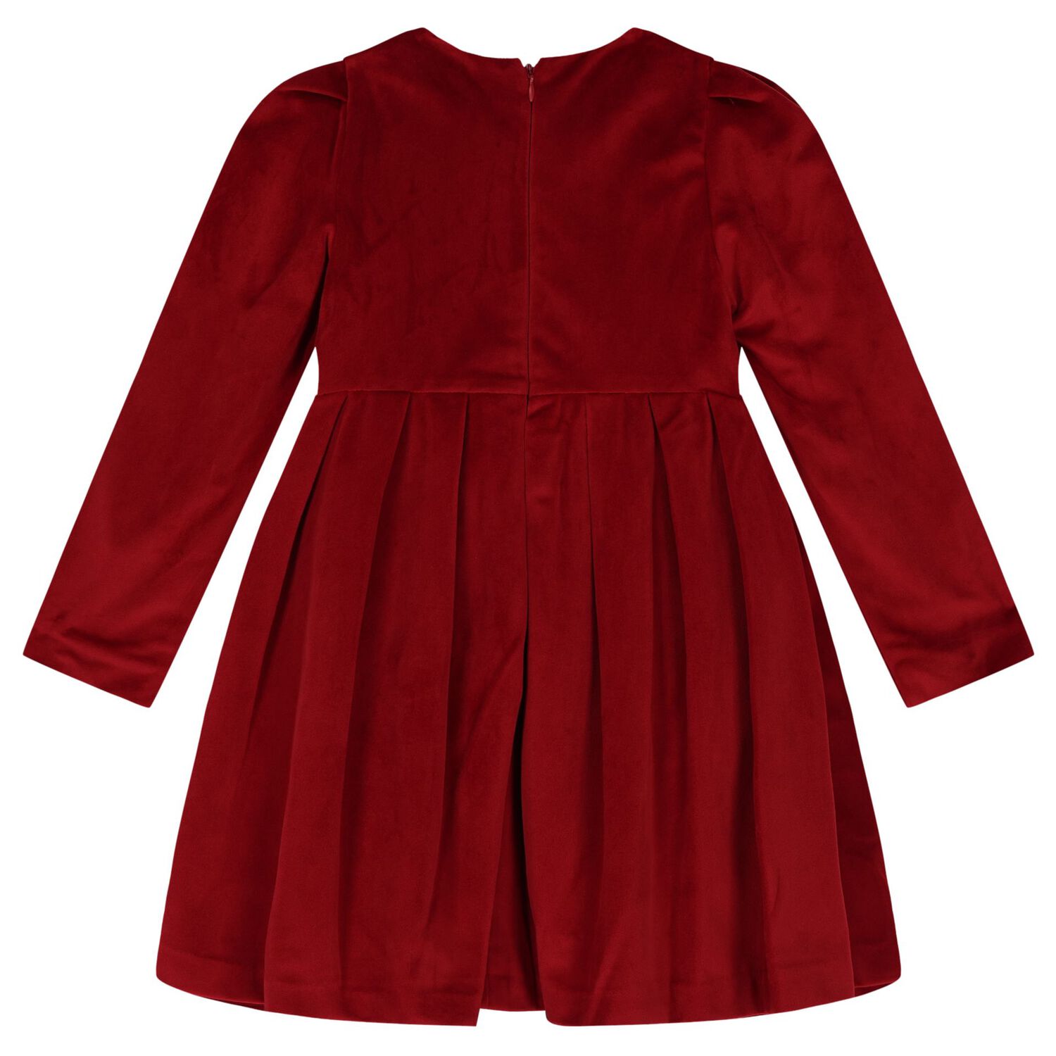 Girls Red Velvet Dress, 1, hi-res image number null