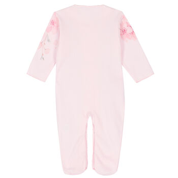 Baby Girls Pink Babygrow 