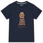 Boys Navy Blue Harry Logo T-Shirt , 1, hi-res