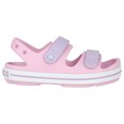 Girls Pink Crocband Sandals, 1, hi-res