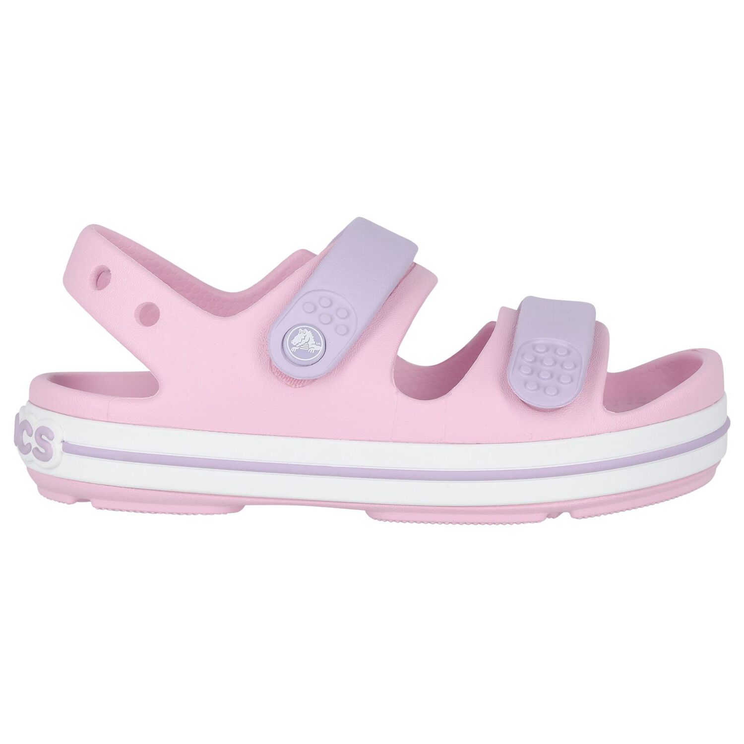 Girls Pink Crocband Sandals, 1, hi-res image number null
