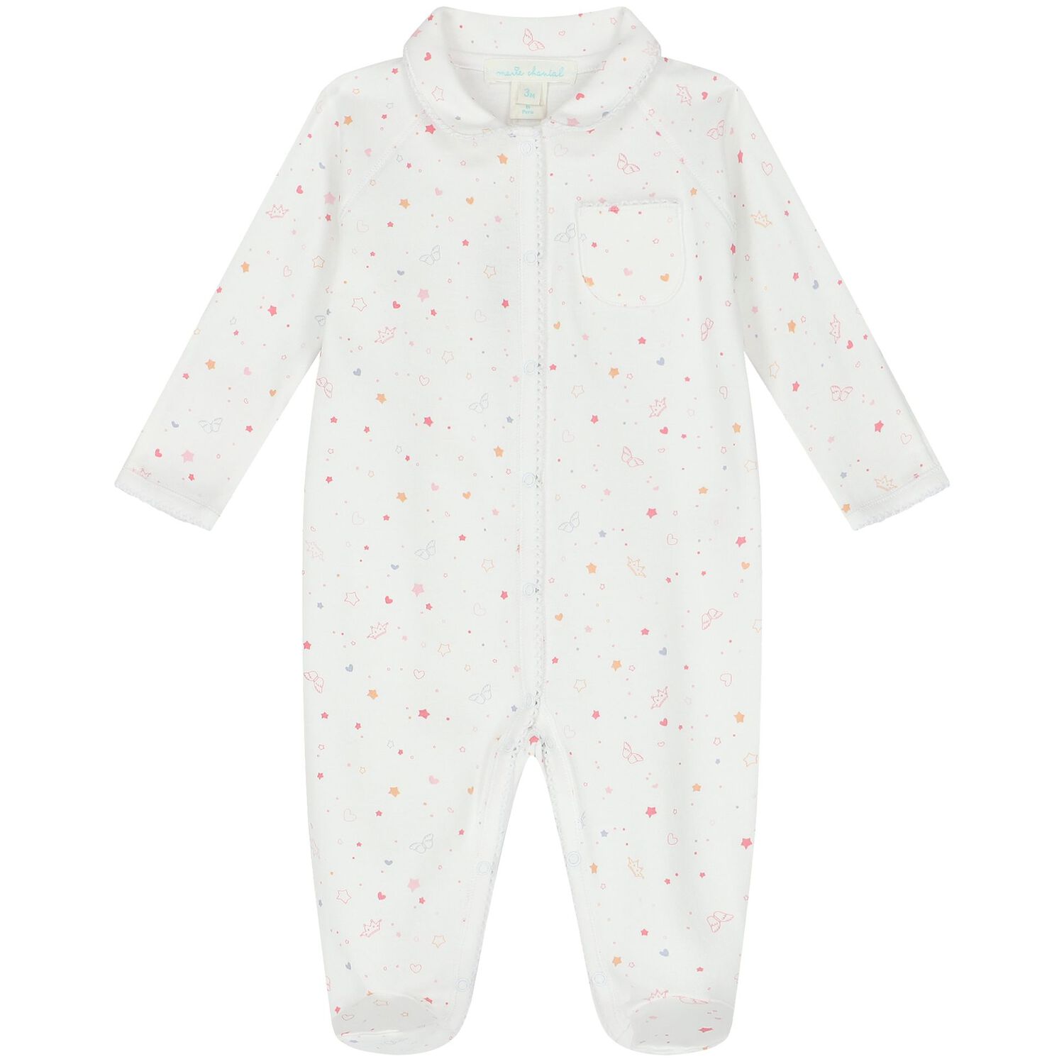 Baby Girls White Star & Crown 5 Piece Gift Set, 1, hi-res image number null