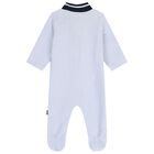 Baby Boys Blue Logo Babygrow Gift Set, 2, hi-res