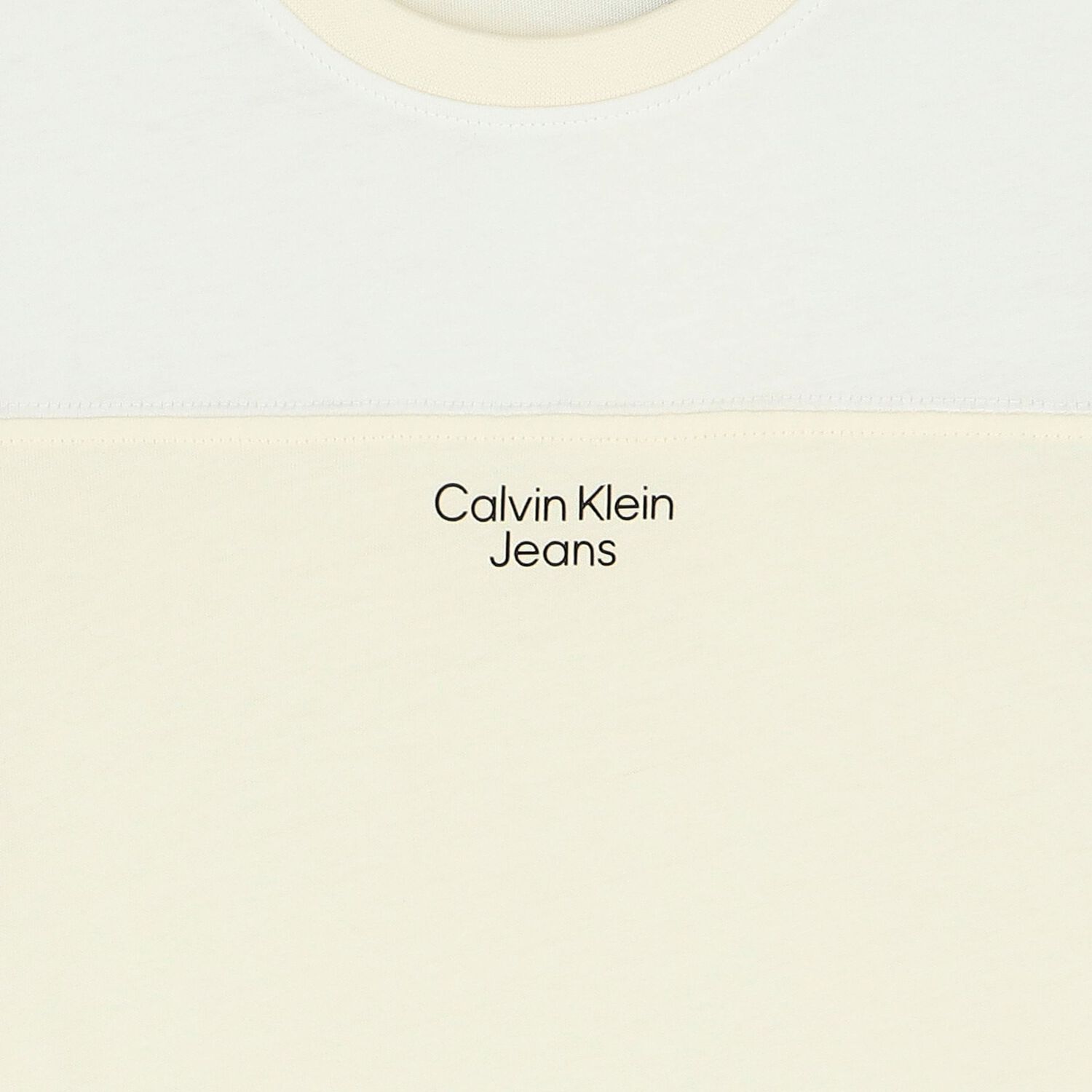 Boys White & Beige Logo T-Shirt, 2, hi-res image number null