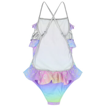 Girls Multi-Colored Clams Swimsuit