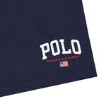 شورت أولاد بالشعار باللون الكحلي, 2, hi-res